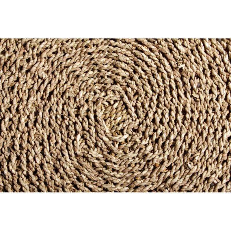 Runder Seegras Teppich mit Fransen 120cm - HomeDesign Knaus