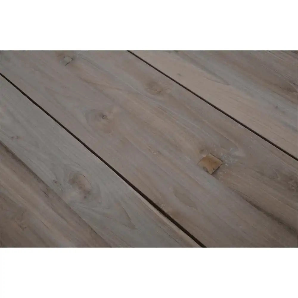 Rustikal Teakholz Gartentisch Castle Esstisch 240x100 - HomeDesign Knaus