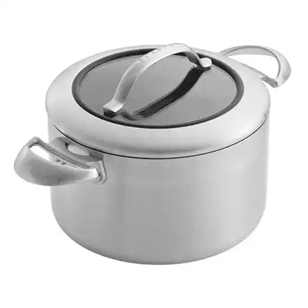 Scanpan 20 cm/3,5 L Kochtopf mit Deckel CTX Glaskeramik Backofengeeignet Edelstahl - HomeDesign Knaus
