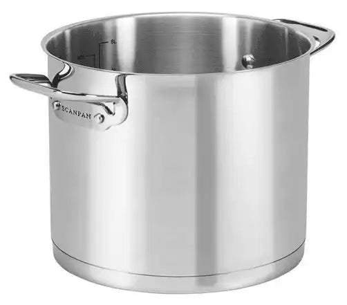 Scanpan 22 cm/6,8 L Kochtopf - TechnIQ Glaskeramik Backofengeeignet Edelstahl - HomeDesign Knaus