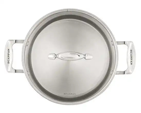 Scanpan 26 cm/11,0 L Suppentopf mit Deckel Impact Glaskeramik Backofengeeignet Edelstahl - HomeDesign Knaus