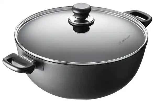 Scanpan 32 cm/7,5 L Bratentopf mit Deckel Classic Glaskeramik Backofengeeignet Edelstahl - HomeDesign Knaus