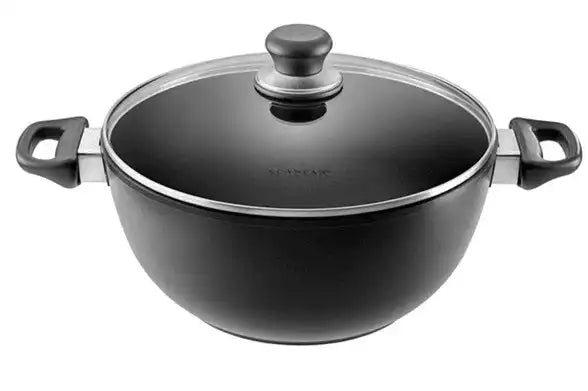 Scanpan 32 cm/7,5 L Bratentopf mit Deckel Classic Induktion Glaskeramik Backofengeeignet Edelstahl - HomeDesign Knaus