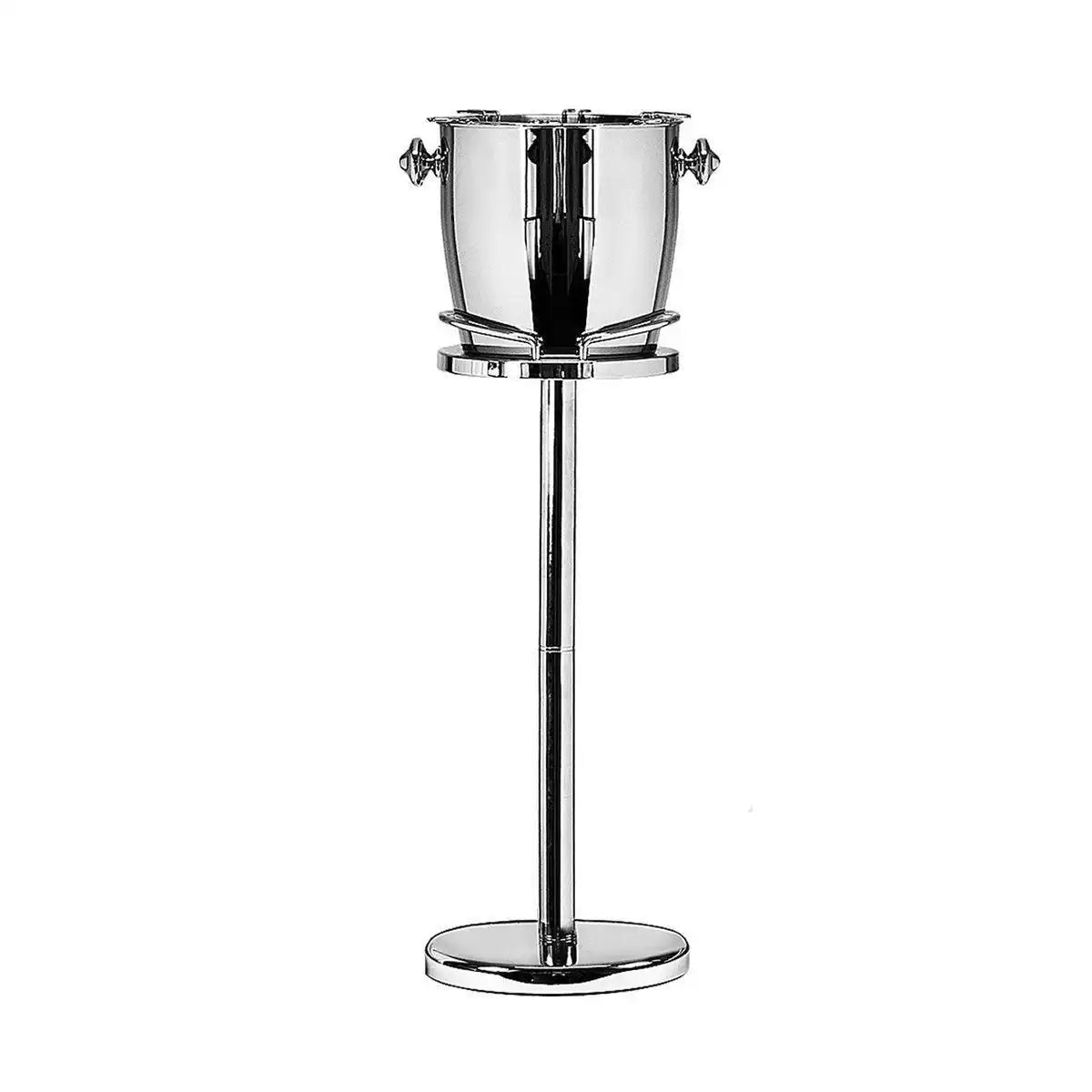 Sektkühler auf Ständer Geneva, Edelstahl hochglanzpoliert, mit Gläserhaltern 85 cm - HomeDesign Knaus
