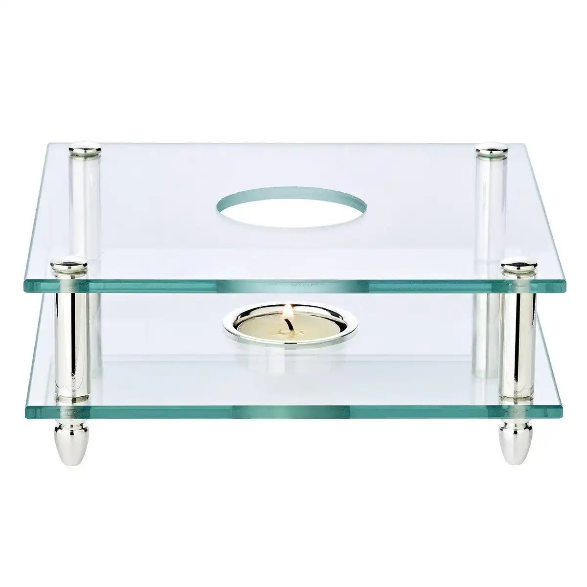 Stövchen Carmen, versilbert, 19x19 cm - HomeDesign Knaus