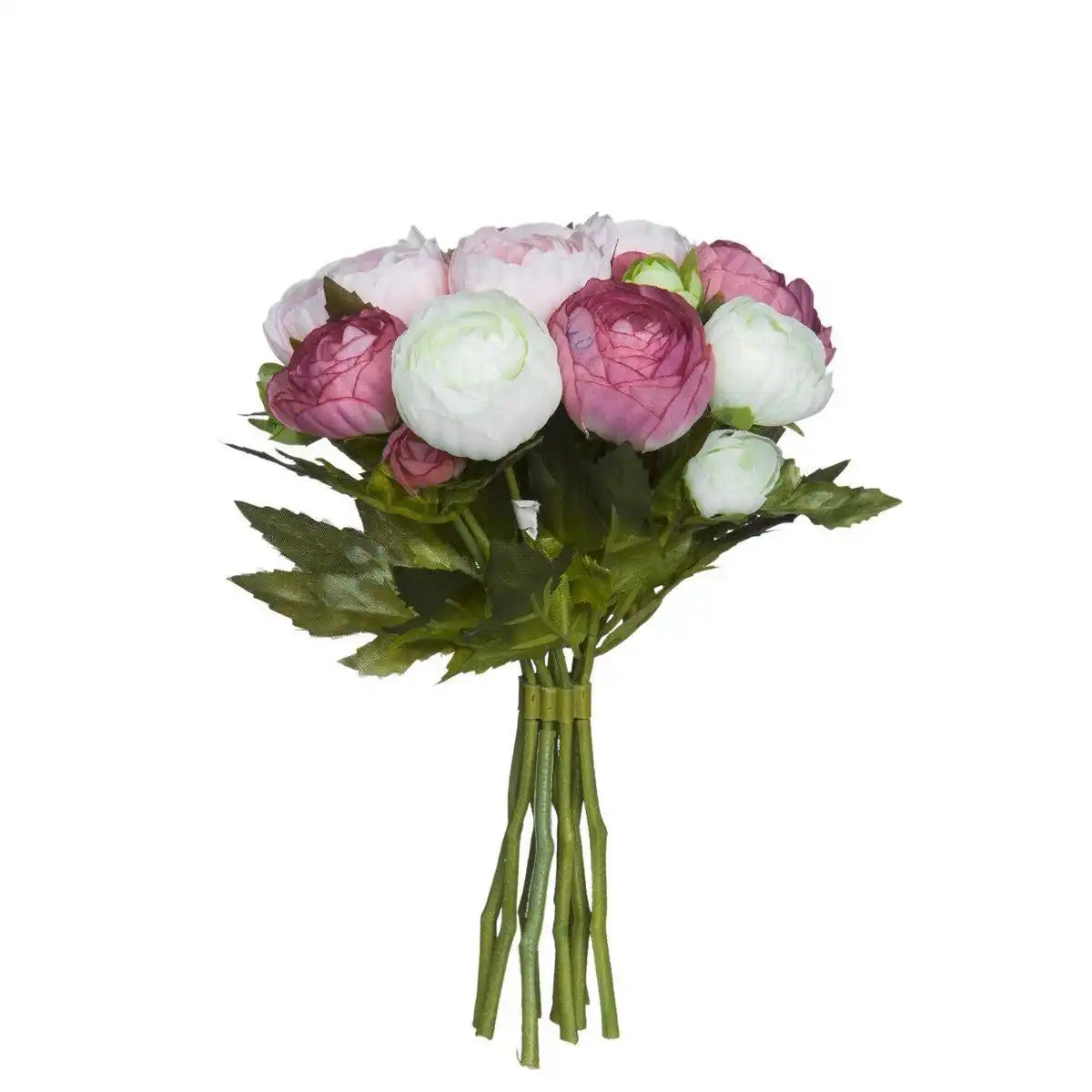Strauß künstlicher Ranunkelblumen – H22 x Ø19 cm – Rosa - HomeDesign Knaus