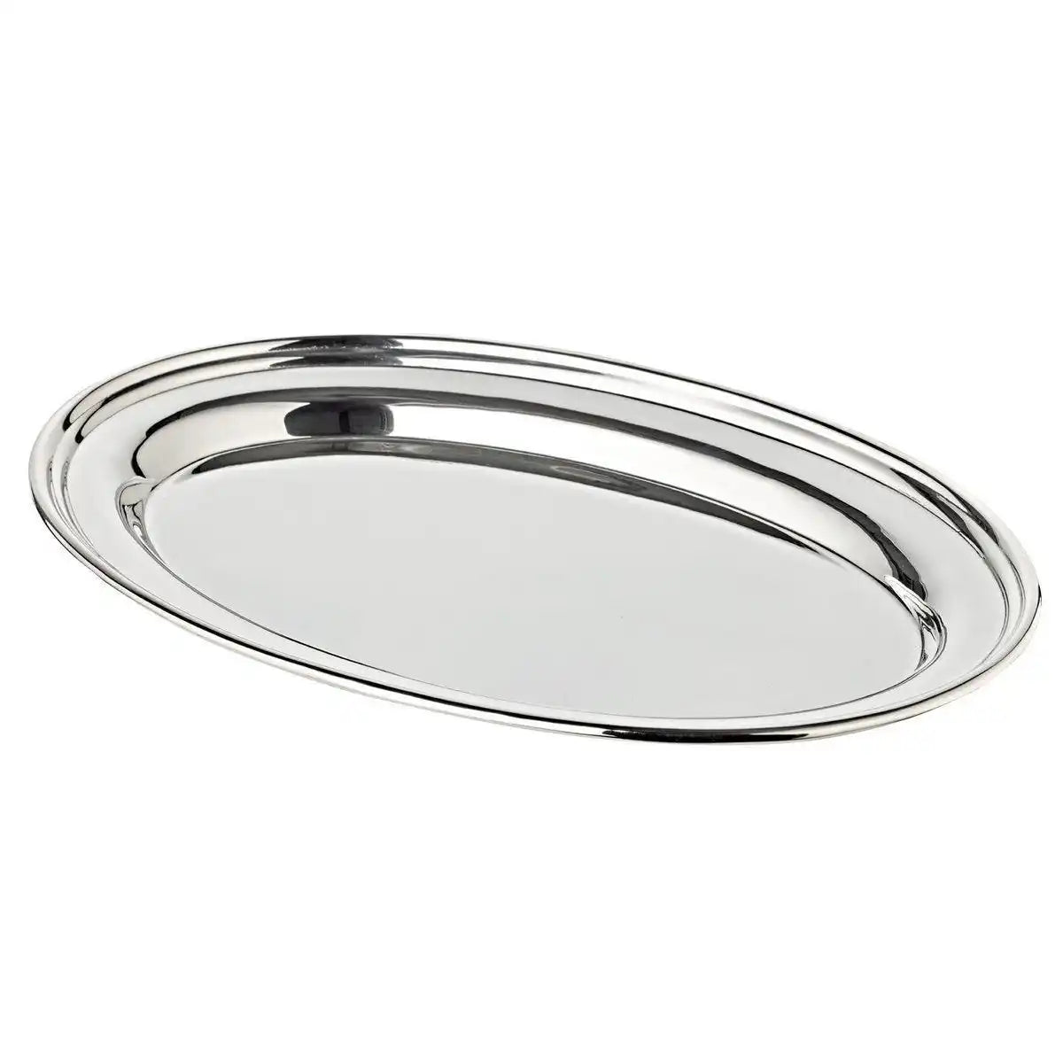 Tablett Serviertablett Lisa, oval, schwerversilbert, 24 x 16 cm - HomeDesign Knaus