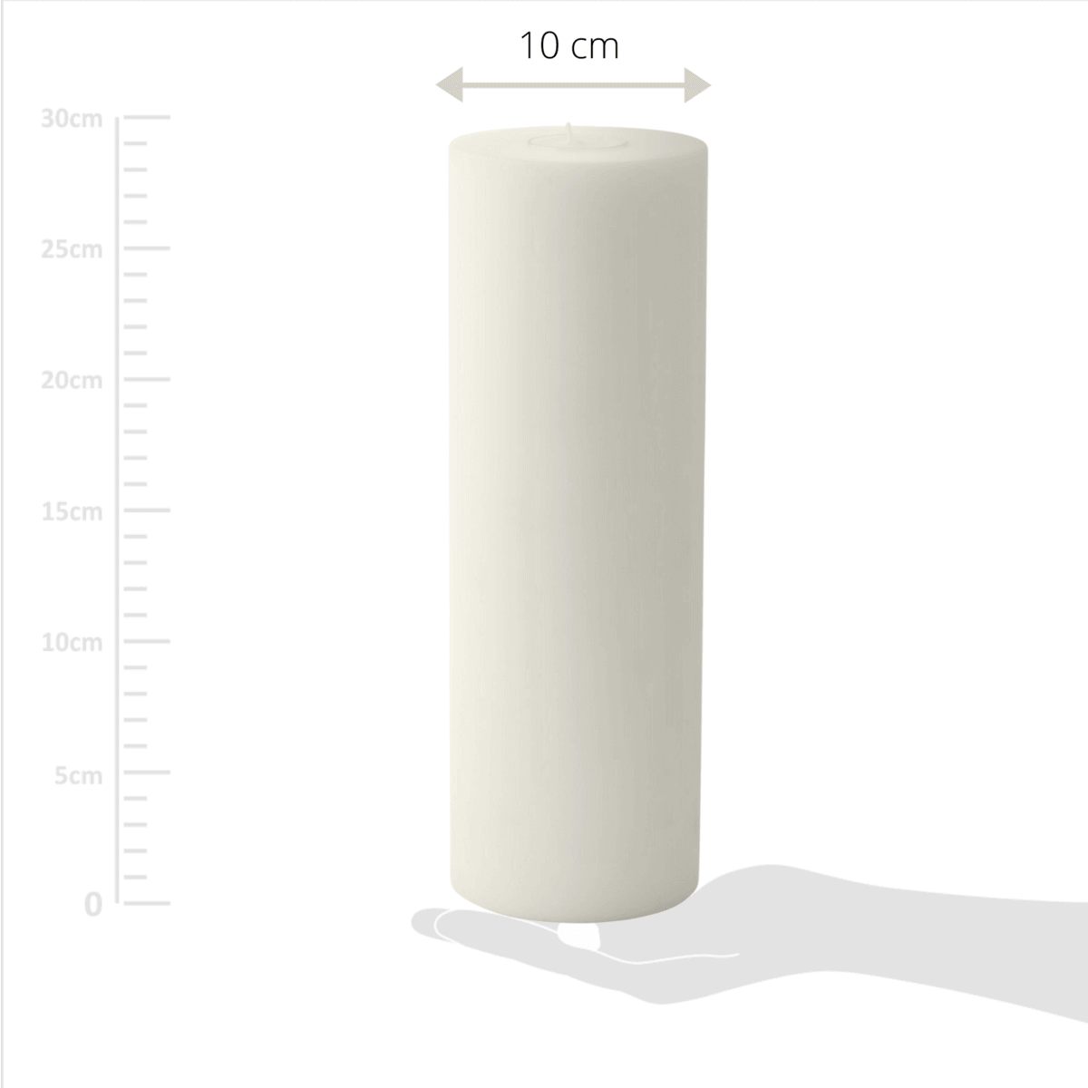 EDZARD Teelichthalter Dauerkerze Cornelius für Maxi-Teelicht, Höhe 30 cm, ø 10 cm, hitzebeständig 90 Grad - HomeDesign Knaus