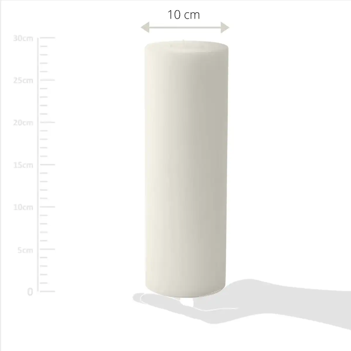 Teelichthalter Dauerkerze Cornelius für Maxi-Teelicht, Höhe 30 cm, ø 10 cm, hitzebeständig 90 Grad - HomeDesign Knaus