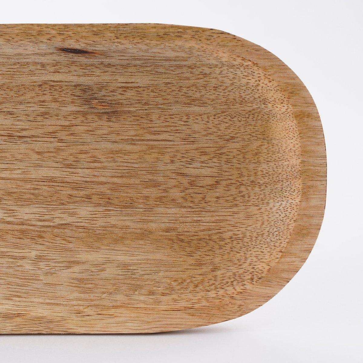 Tomar Schüsseln und Tablett – L35 x B12 x H5 cm – 100 % FSC-Mangoholz – Hellbraun - HomeDesign Knaus