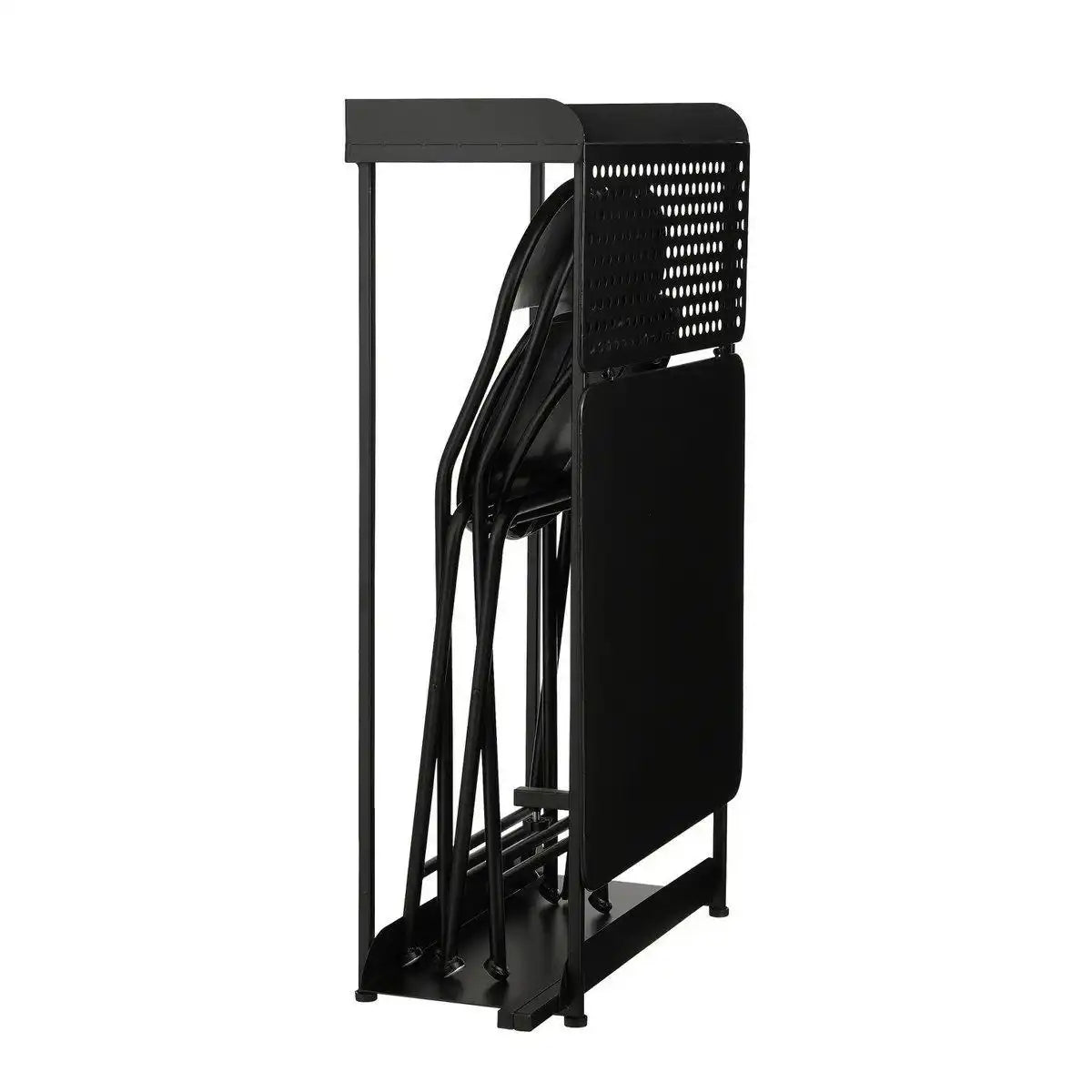 Torre Balkonset - 3er-Set - Metall - Schwarz - HomeDesign Knaus