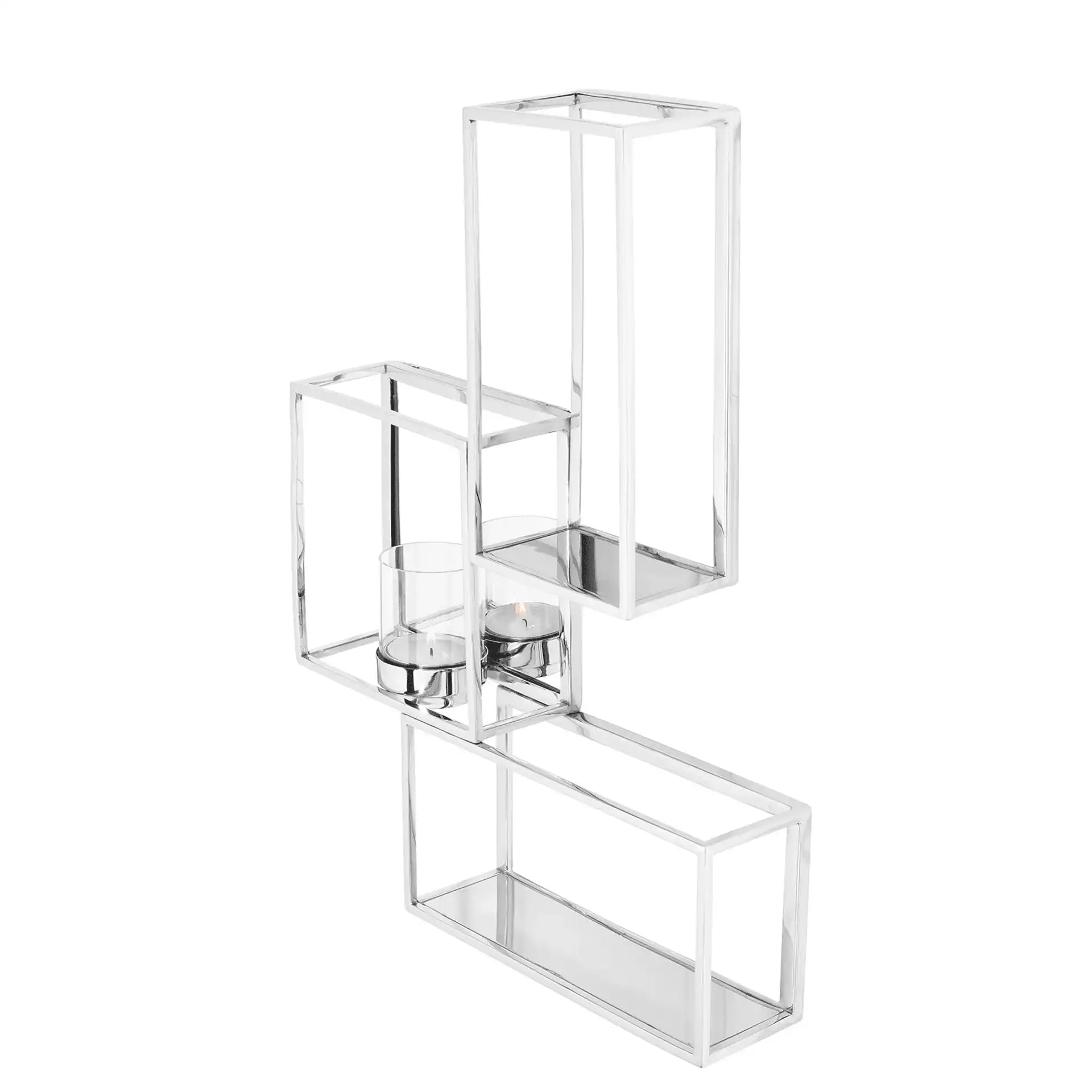 Travita Kerzenhalter Wanddekoration Unikat Chrom Handarbeit - HomeDesign Knaus