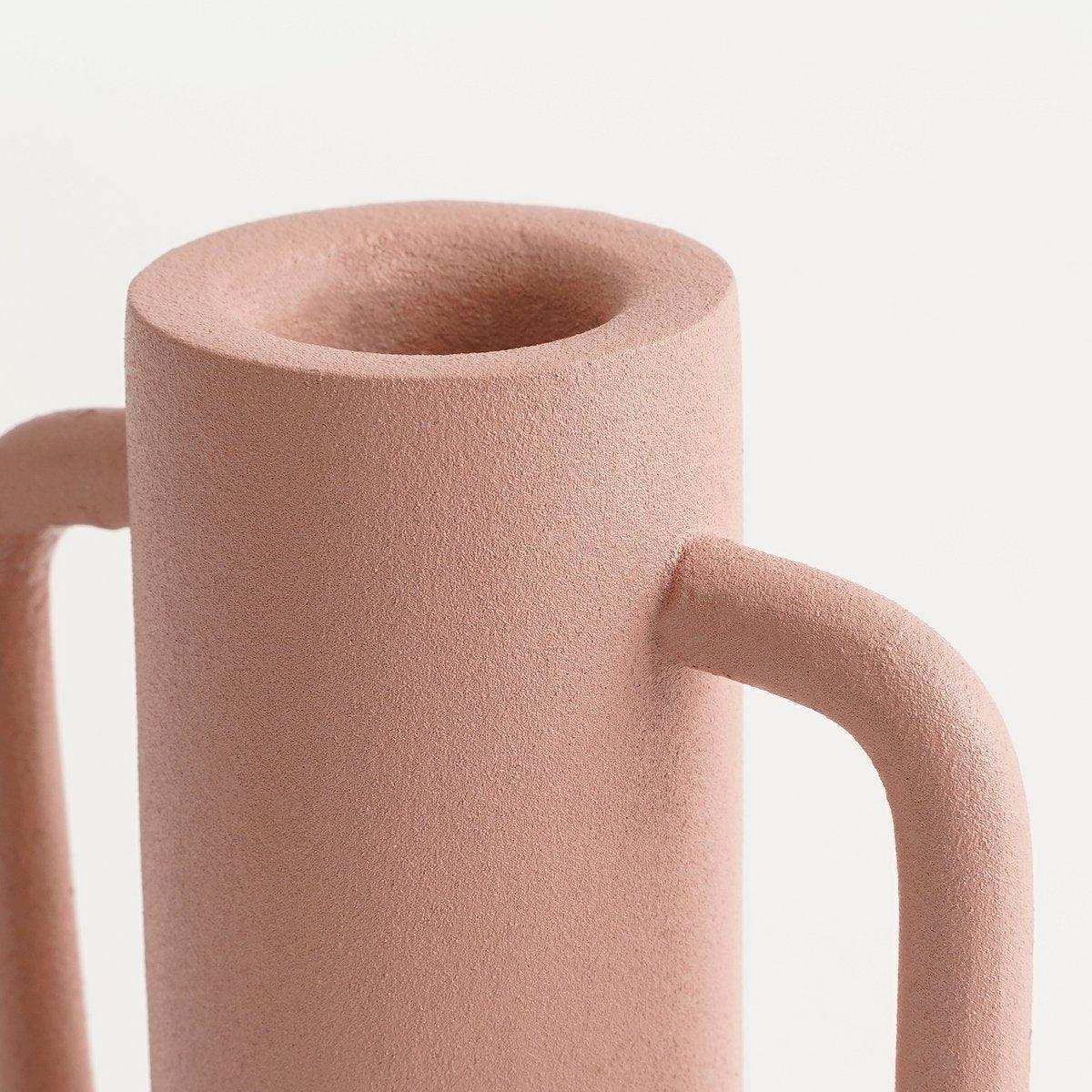 Ula Kerzenständer - H12 x Ø8 cm - Metall - Rosa - HomeDesign Knaus
