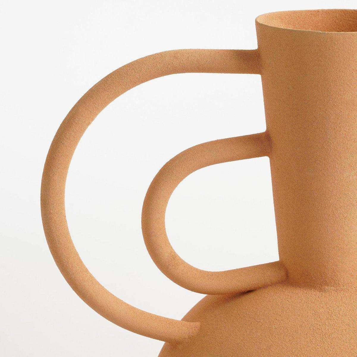 Vario Vase – L25 x B16 x H22,5 cm – Metall – Pfirsich - HomeDesign Knaus