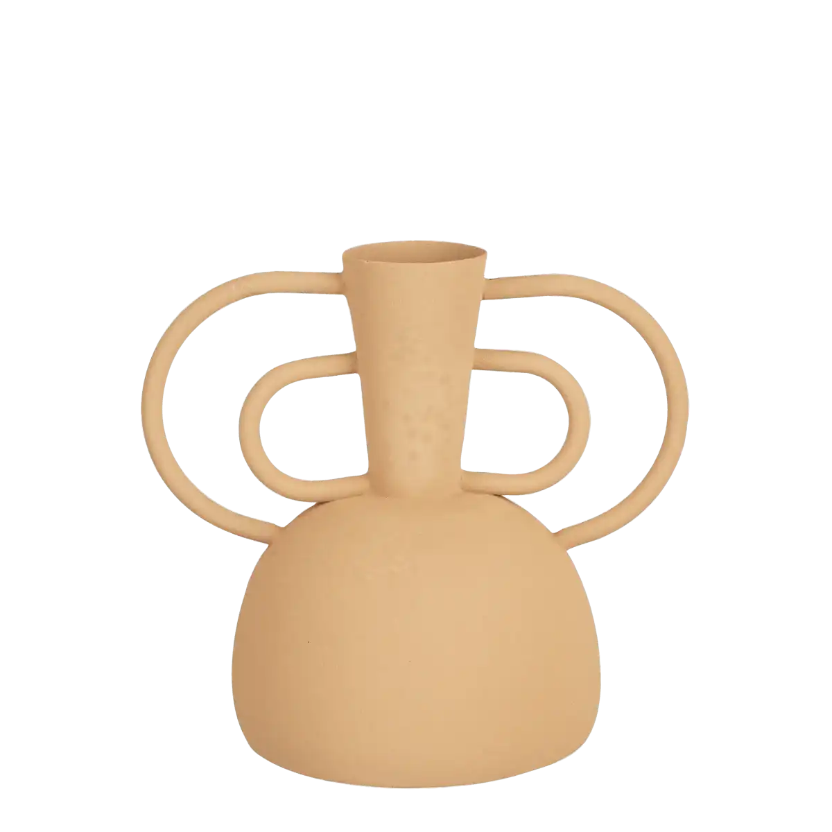 Vario Vase – L25 x B16 x H22,5 cm – Metall – Pfirsich - HomeDesign Knaus