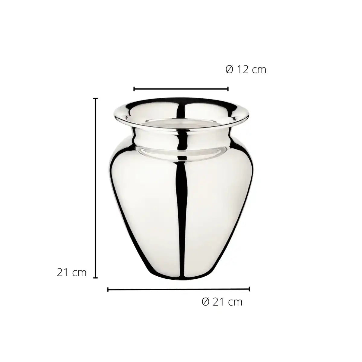 Vase Antonia, schwerversilbert 21cm - HomeDesign Knaus