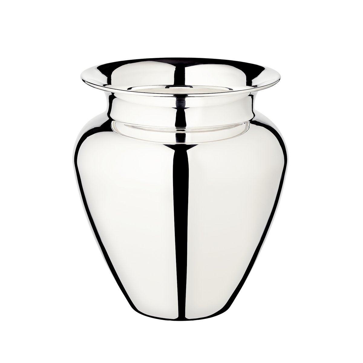 EDZARD Vase Antonia, schwerversilbert, Höhe 26 cm, Durchmesser 23 cm, Öffnung Durchmesser 15 cm - HomeDesign Knaus