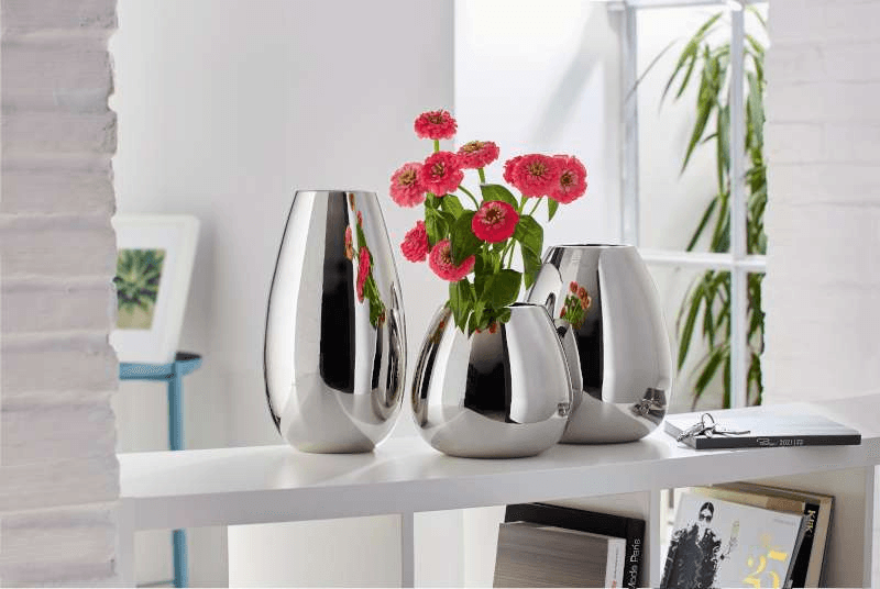 Philippi ANAIS Vase Blumenvase Dekovase Luxus hochwertig Aluminium - HomeDesign Knaus wir schaffen Inspirationen 