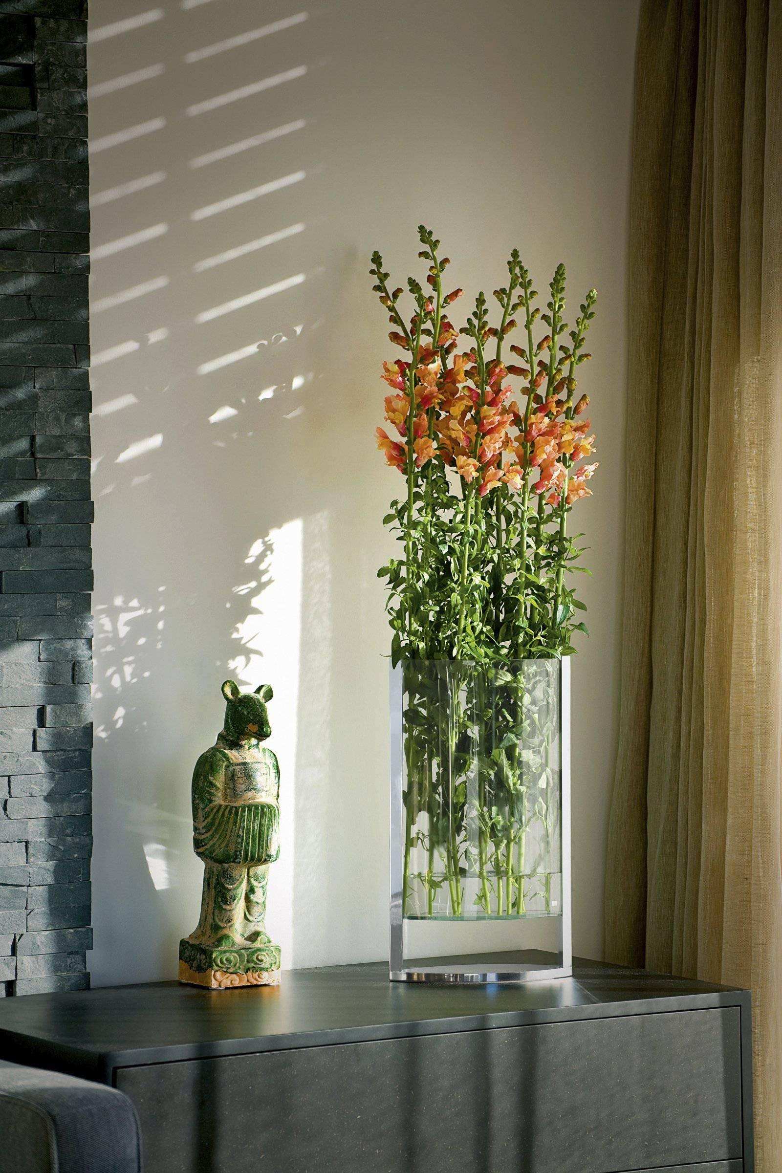 Vase Blumenvase Dekovase Zinkdruckguss verchromt - HomeDesign Knaus