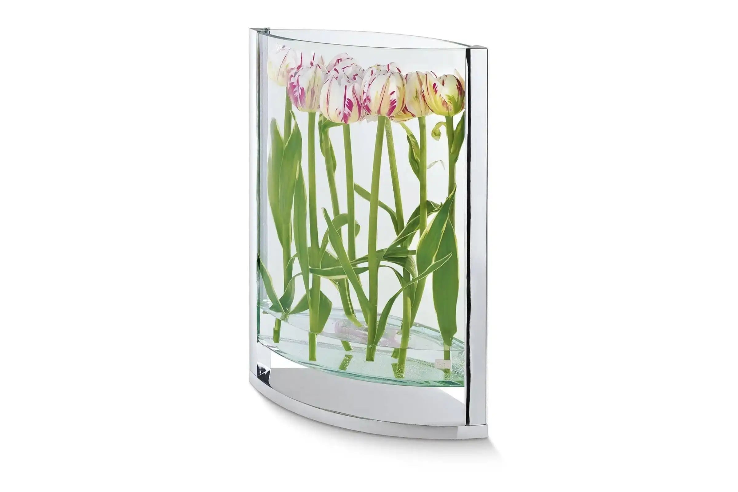 Vase Blumenvase Dekovase Zinkdruckguss verchromt - HomeDesign Knaus