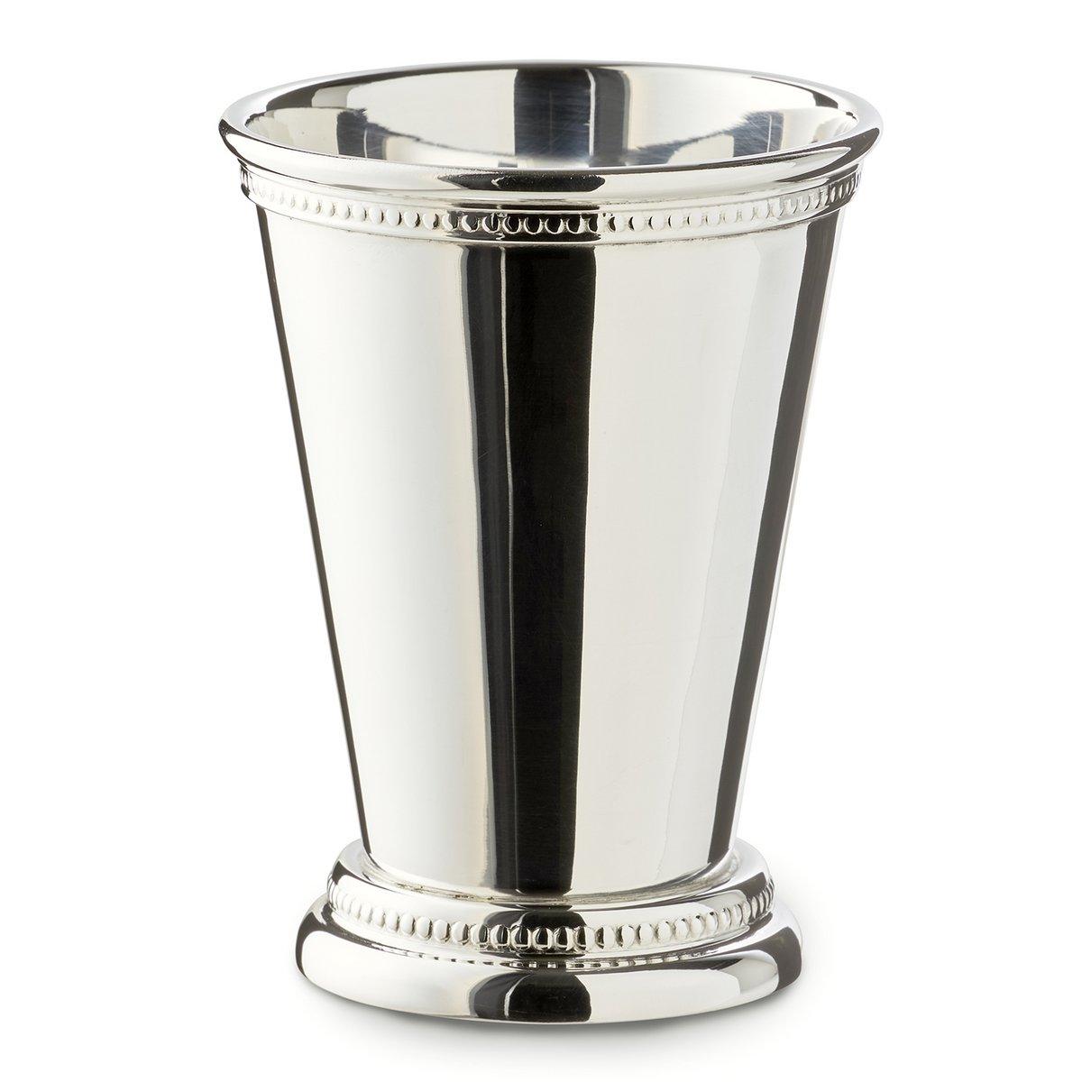 EDZARD Vase Dekovase Bechervase Perla, schwerversilbert, Höhe 11 cm, Durchmesser 9 cm, Füllmenge 300 ml - HomeDesign Knaus