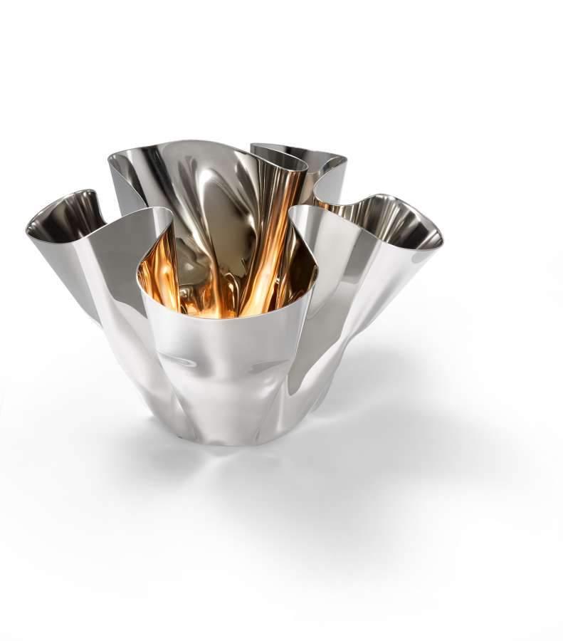 Philippi MARGEAUX Vase oder Windlicht Handarbeit Blumenvase 3D