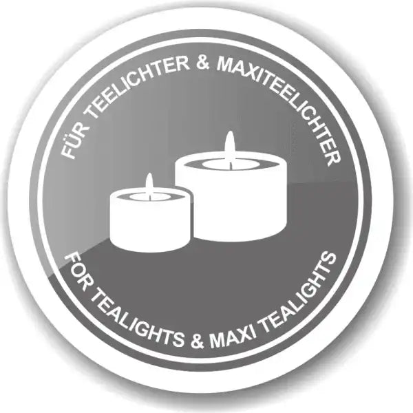 Windlicht Molly mundgeblasenes Kristallglas mit Platinrand, Höhe 10 cm, Durchmesser 11,5 cm - HomeDesign Knaus