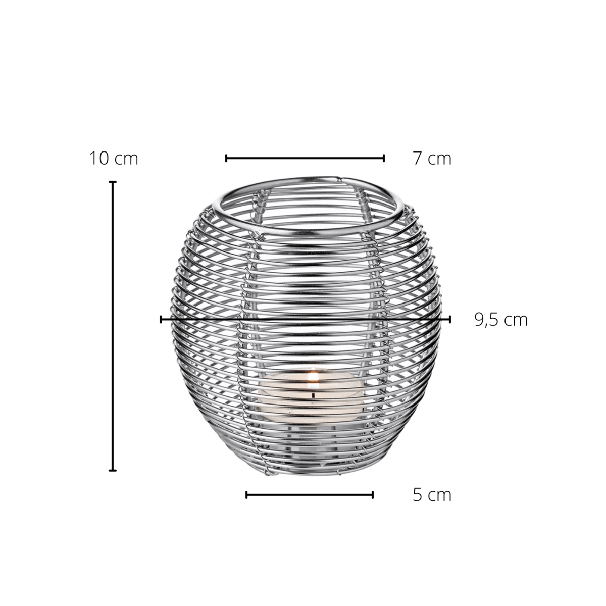 Windlicht Susi H 9 cm 2er Set - HomeDesign Knaus