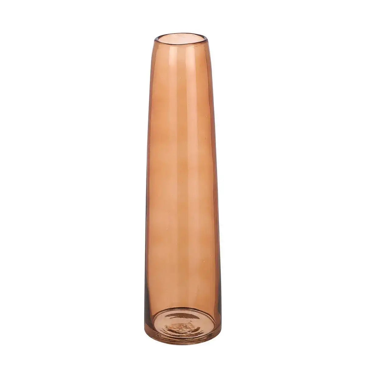 Xandra Schmale Vase - H37,5 x Ø10 cm - Glas - Braun - HomeDesign Knaus