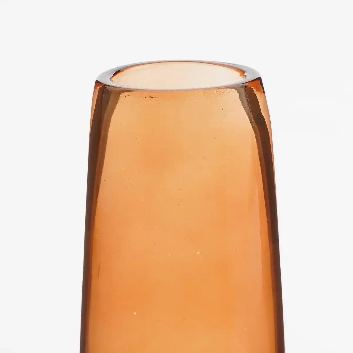 Xandra Schmale Vase - H37,5 x Ø10 cm - Glas - Braun - HomeDesign Knaus