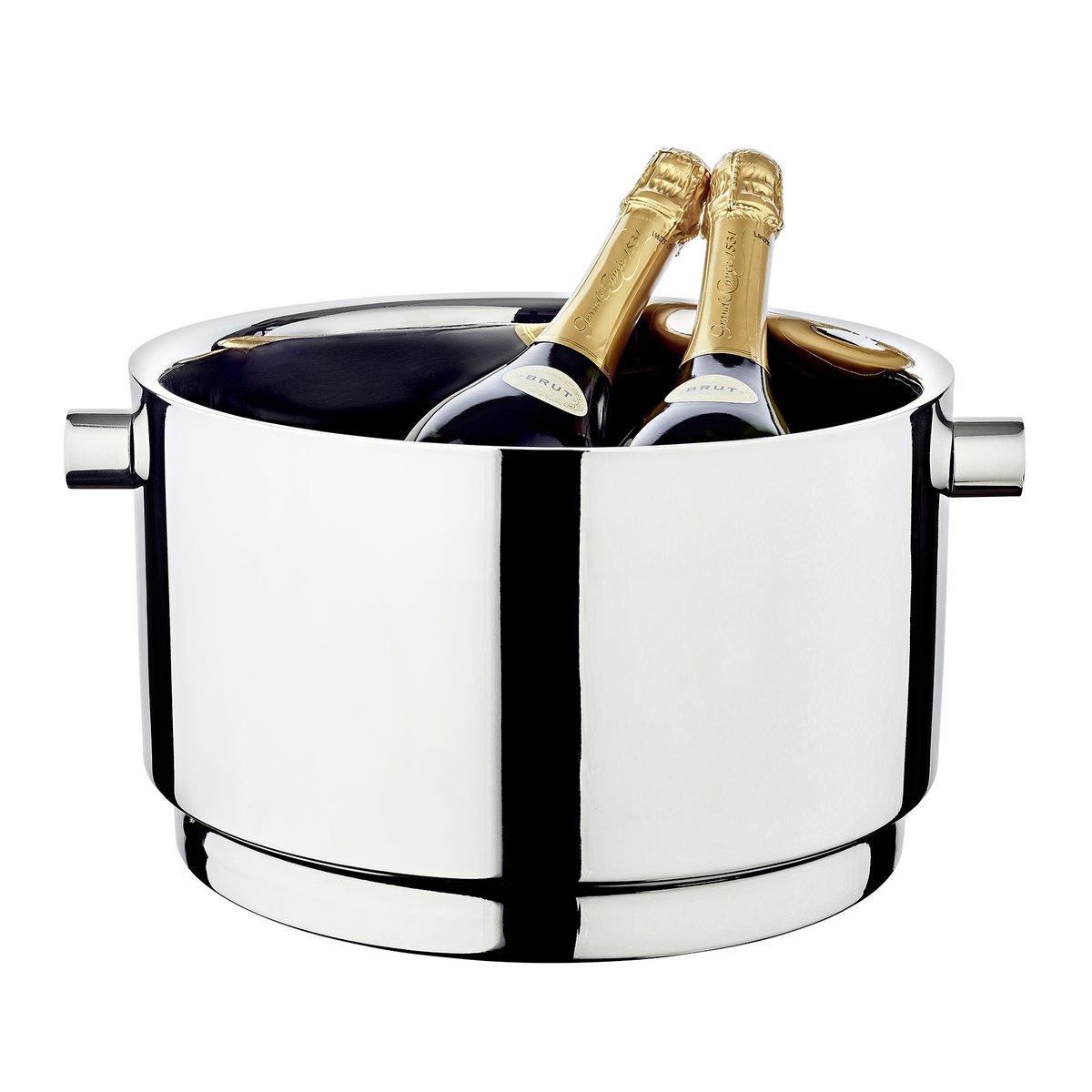 XXL Champagnerkühler Rayo Edelstahl hochglanzpoliert 32 cm - HomeDesign Knaus