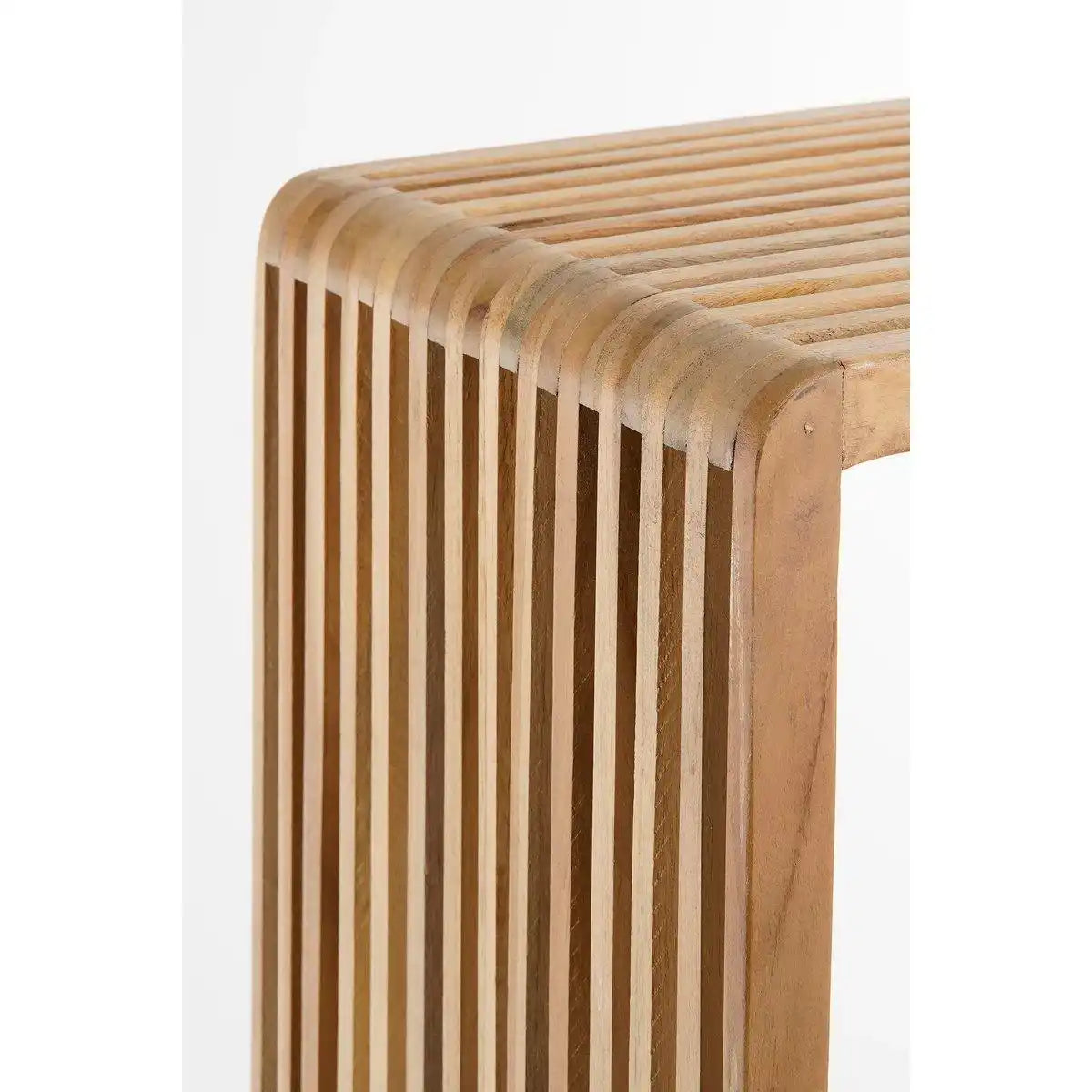 Yonker Pflanzentisch – 2er-Set – L35 x B25 x H80 cm – recyceltes Holz – Braun - HomeDesign Knaus